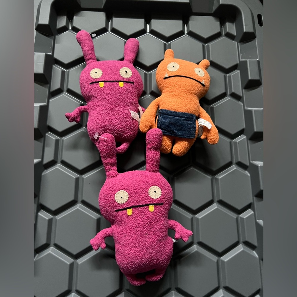 Colorful Monster Plush Toy Trio